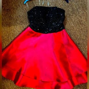 Floral Strapless Party dress